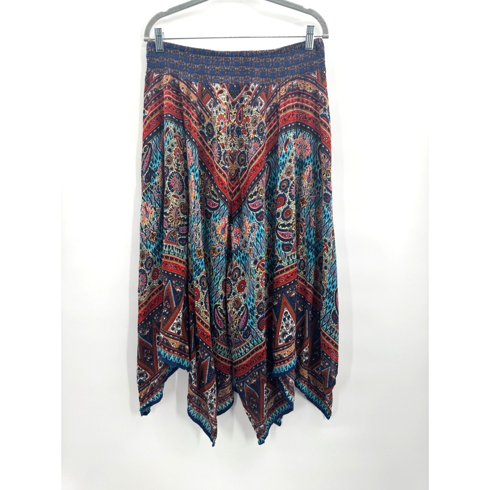 db Womens Medium Skirt Handerkercheif Asymmetrical Y2K Indie Boho Hippie 70s